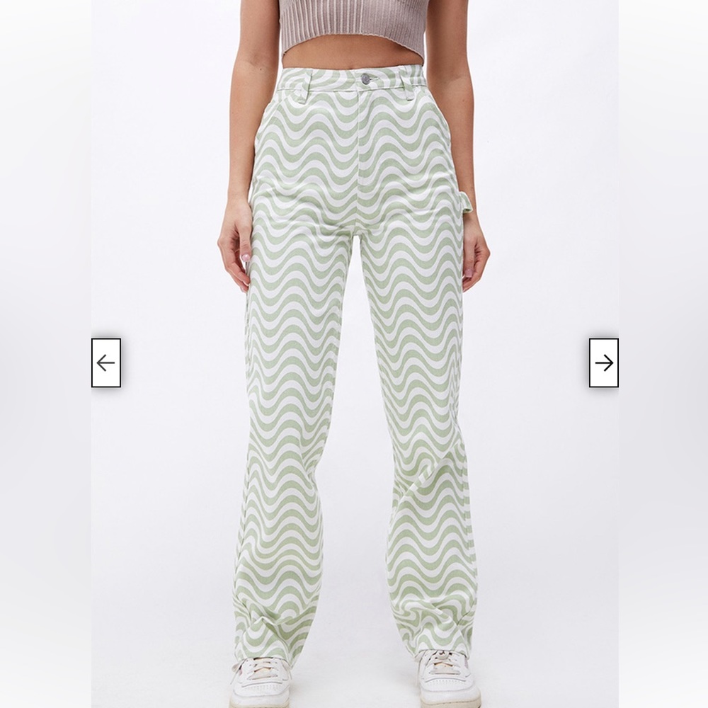 Pacsun green and white carpenter pant/size 26